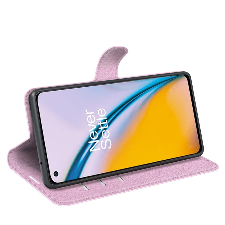 For OnePlus Nord 2 5G Litchi Texture Horizontal Flip Protective Case with Holder & Card Slots & Wallet