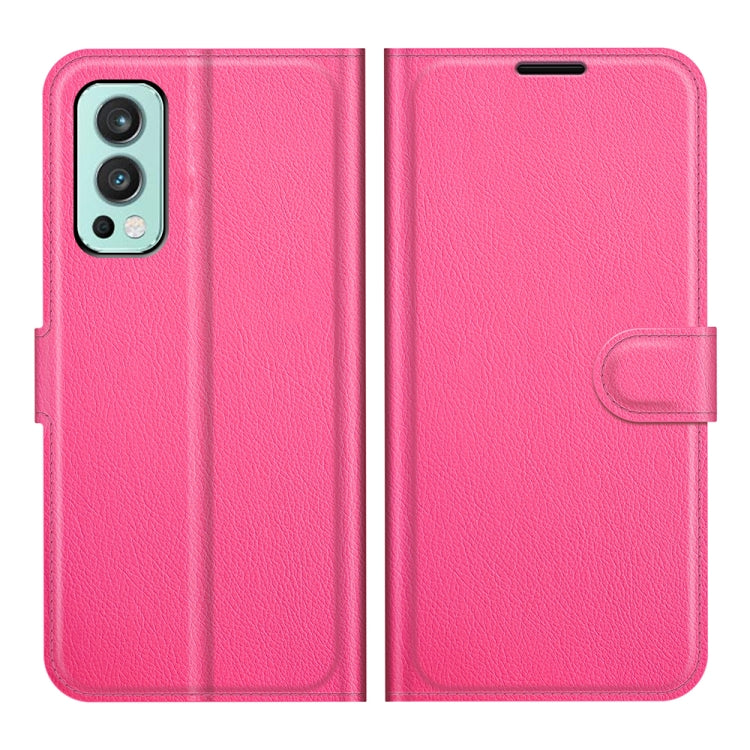 For OnePlus Nord 2 5G Litchi Texture Horizontal Flip Protective Case with Holder & Card Slots & Wallet