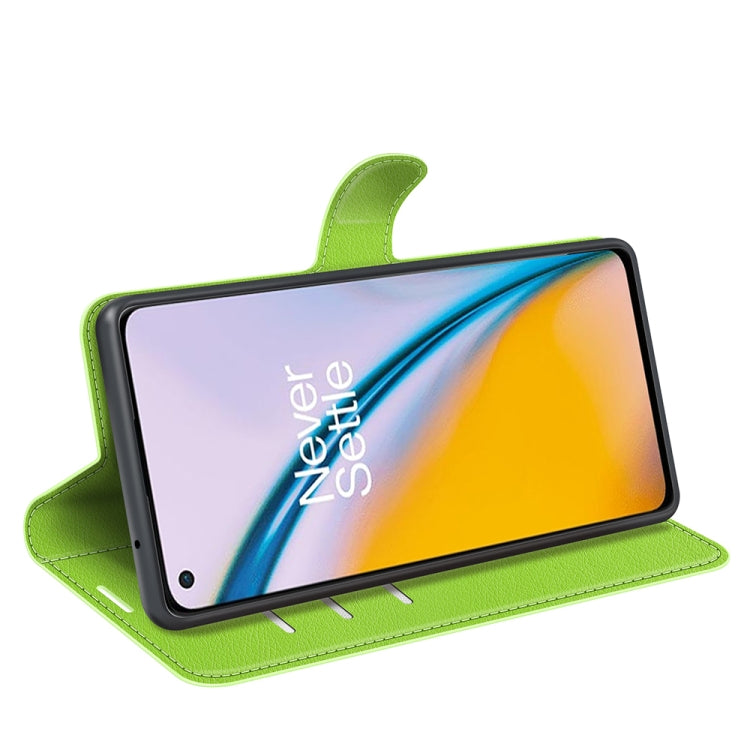 For OnePlus Nord 2 5G Litchi Texture Horizontal Flip Protective Case with Holder & Card Slots & Wallet