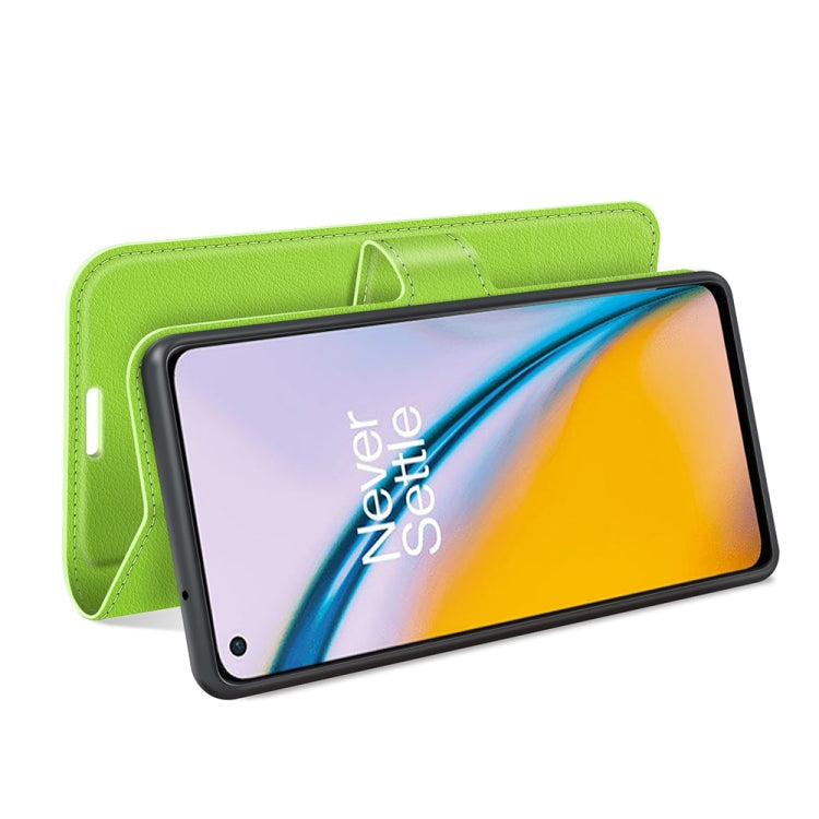 For OnePlus Nord 2 5G Litchi Texture Horizontal Flip Protective Case with Holder & Card Slots & Wallet