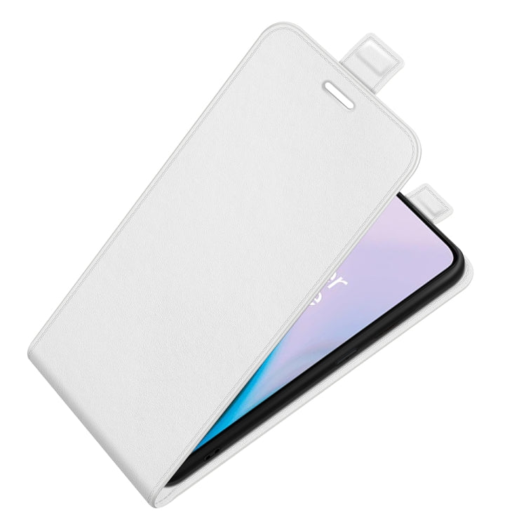 For OnePlus Nord 2 5G R64 Texture Single Vertical Flip Leather Protective Case with Card Slots & Photo Frame