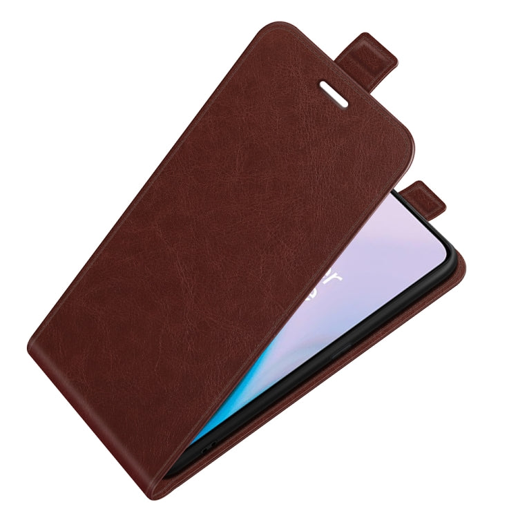 For OnePlus Nord 2 5G R64 Texture Single Vertical Flip Leather Protective Case with Card Slots & Photo Frame