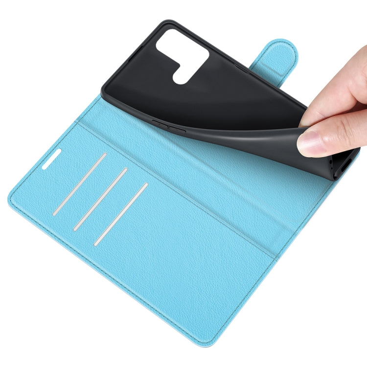 For OPPO Reno5 A Litchi Texture Horizontal Flip Protective Case with Holder & Card Slots & Wallet
