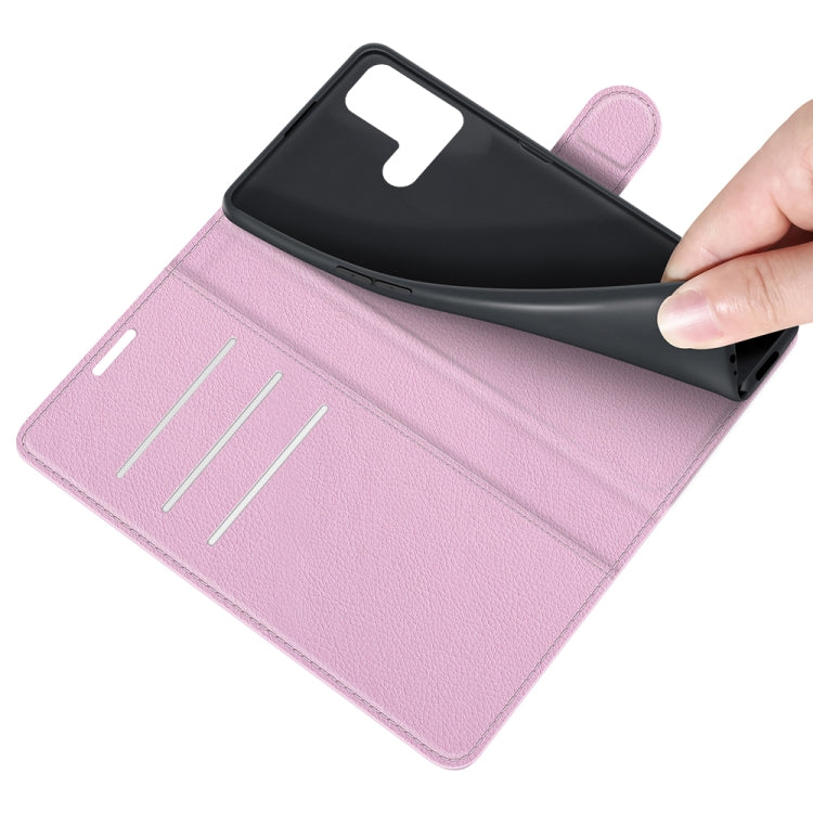 For OPPO Reno5 A Litchi Texture Horizontal Flip Protective Case with Holder & Card Slots & Wallet
