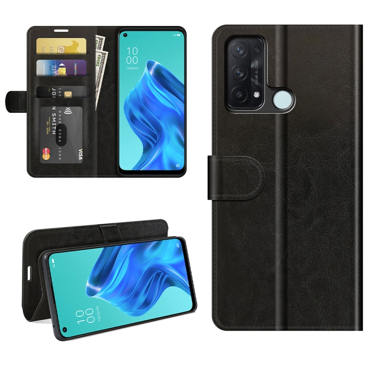 For OPPO Reno5 A R64 Texture Single Horizontal Flip Protective Case with Holder & Card Slots & Wallet& Photo Frame