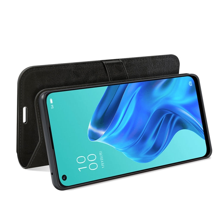 For OPPO Reno5 A R64 Texture Single Horizontal Flip Protective Case with Holder & Card Slots & Wallet& Photo Frame