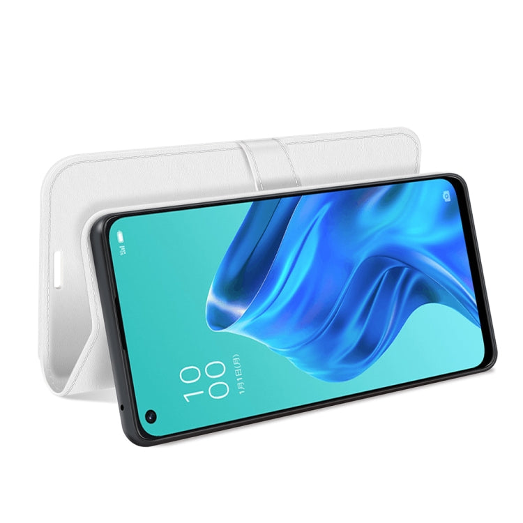 For OPPO Reno5 A R64 Texture Single Horizontal Flip Protective Case with Holder & Card Slots & Wallet& Photo Frame