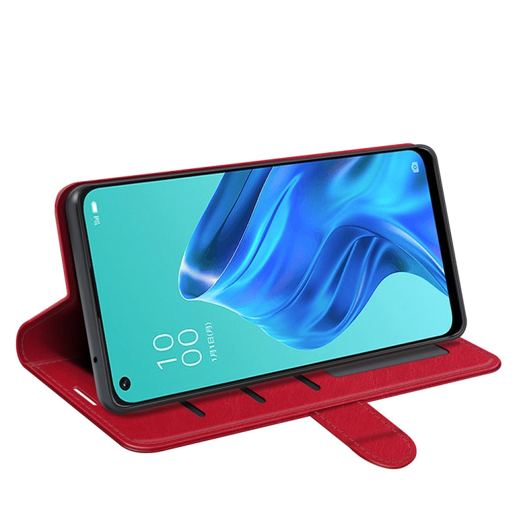 For OPPO Reno5 A R64 Texture Single Horizontal Flip Protective Case with Holder & Card Slots & Wallet& Photo Frame