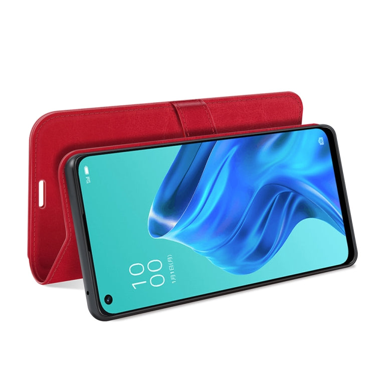 For OPPO Reno5 A R64 Texture Single Horizontal Flip Protective Case with Holder & Card Slots & Wallet& Photo Frame