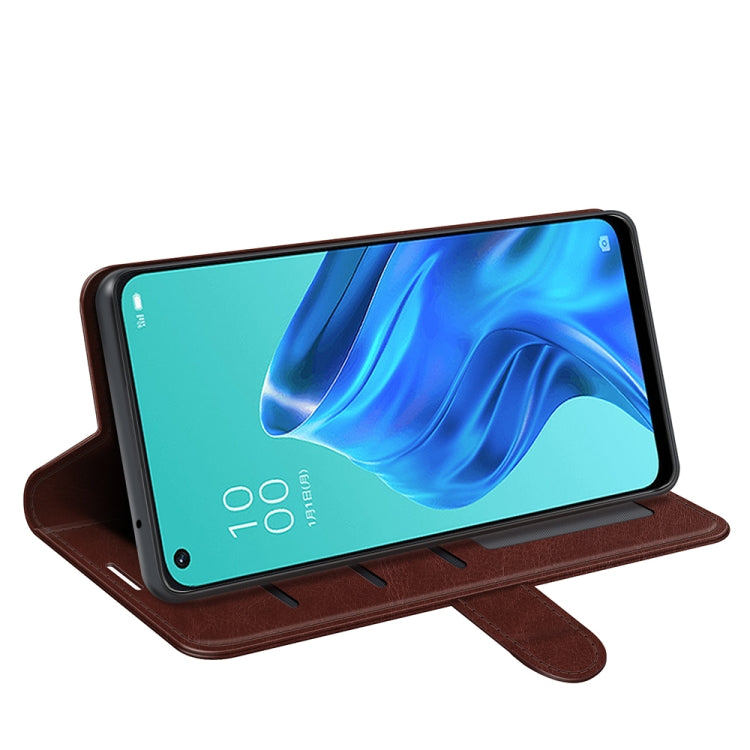 For OPPO Reno5 A R64 Texture Single Horizontal Flip Protective Case with Holder & Card Slots & Wallet& Photo Frame