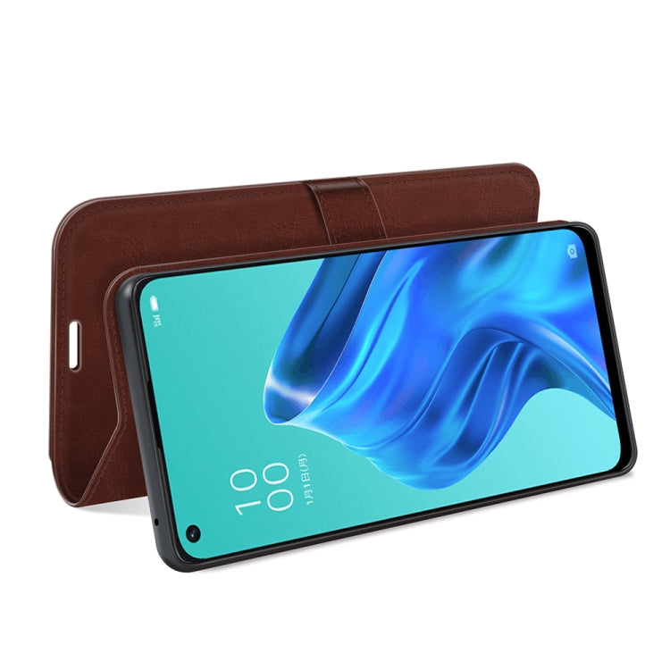 For OPPO Reno5 A R64 Texture Single Horizontal Flip Protective Case with Holder & Card Slots & Wallet& Photo Frame