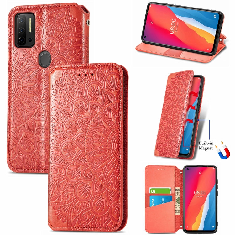 For Ulefone Note 11 Plus Blooming Mandala Embossed Pattern Magnetic Horizontal Flip Leather Case with Holder & Card Slots & Wallet