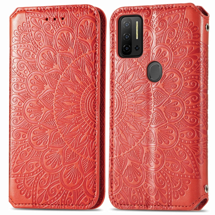 For Ulefone Note 11 Plus Blooming Mandala Embossed Pattern Magnetic Horizontal Flip Leather Case with Holder & Card Slots & Wallet