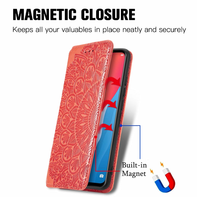 For Ulefone Note 11 Plus Blooming Mandala Embossed Pattern Magnetic Horizontal Flip Leather Case with Holder & Card Slots & Wallet