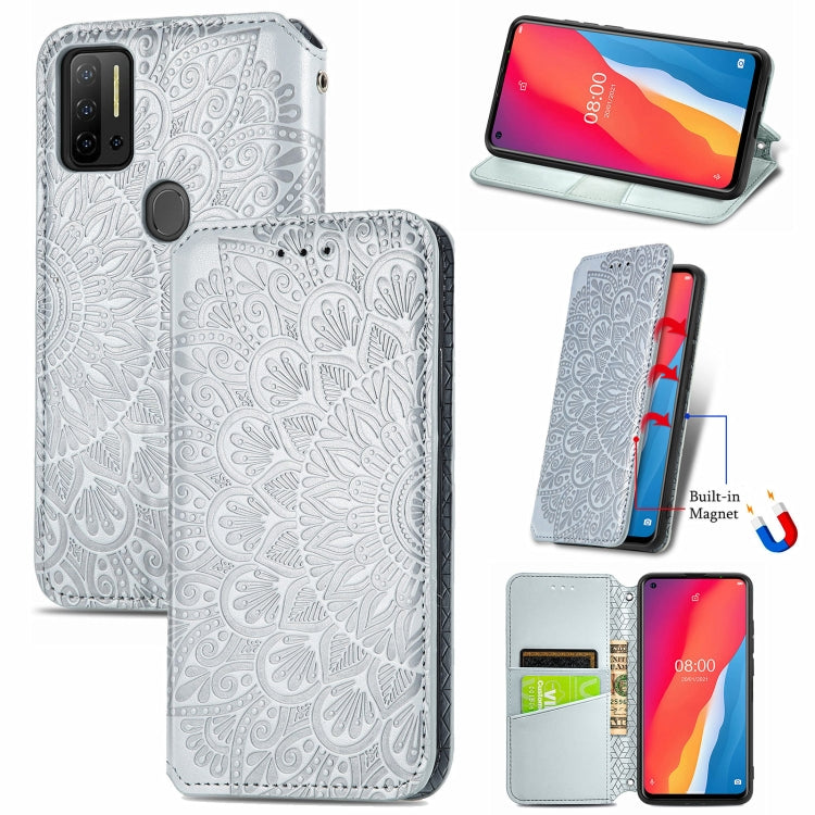 For Ulefone Note 11 Plus Blooming Mandala Embossed Pattern Magnetic Horizontal Flip Leather Case with Holder & Card Slots & Wallet