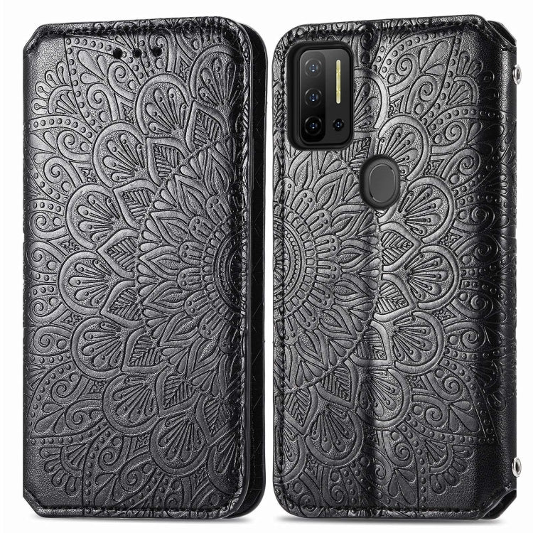 For Ulefone Note 11 Plus Blooming Mandala Embossed Pattern Magnetic Horizontal Flip Leather Case with Holder & Card Slots & Wallet