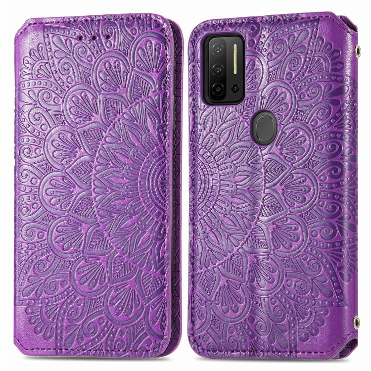 For Ulefone Note 11 Plus Blooming Mandala Embossed Pattern Magnetic Horizontal Flip Leather Case with Holder & Card Slots & Wallet