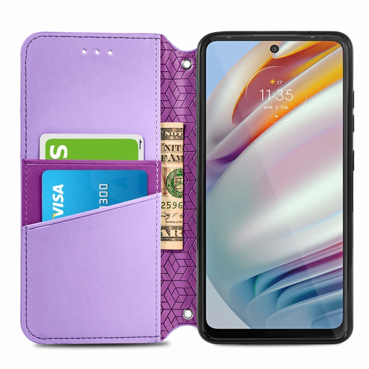 For Motorola Moto G60 Blooming Mandala Embossed Pattern Magnetic Horizontal Flip Leather Case with Holder & Card Slots & Wallet