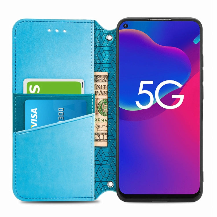 For ZTE Axon 11 SE 5G Blooming Mandala Embossed Pattern Magnetic Horizontal Flip Leather Case with Holder & Card Slots & Wallet