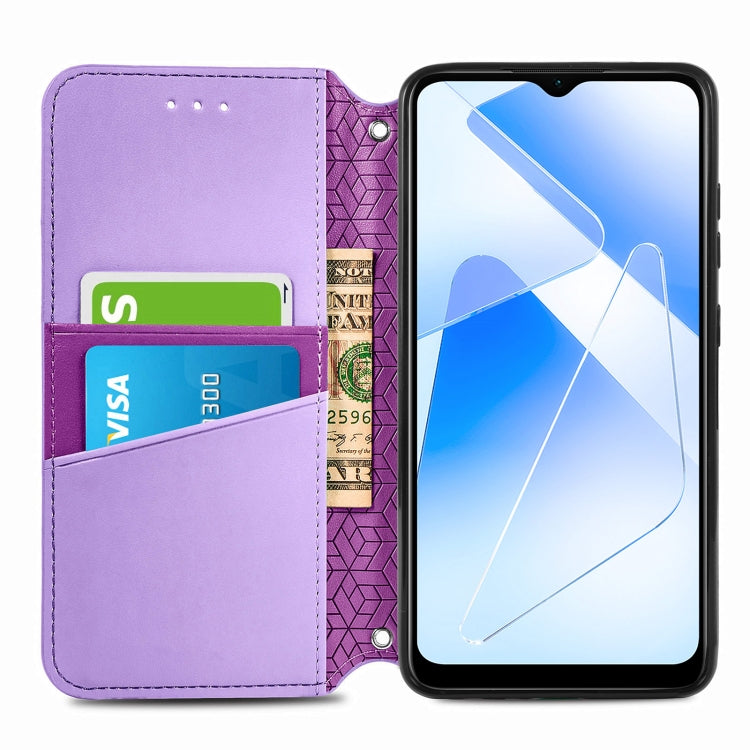 For OPPO A55 5G Blooming Mandala Embossed Pattern Magnetic Horizontal Flip Leather Case with Holder & Card Slots & Wallet