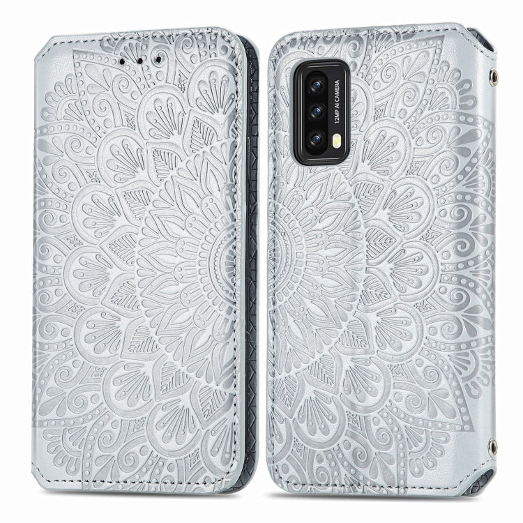 For Blackview A90 Blooming Mandala Embossed Pattern Magnetic Horizontal Flip Leather Case with Holder & Card Slots & Wallet