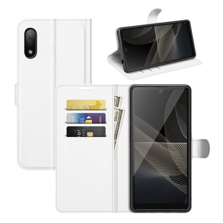For Sony Xperia Ace II Litchi Texture Horizontal Flip Protective Case with Holder & Card Slots & Wallet