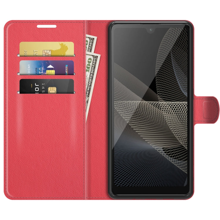 For Sony Xperia Ace II Litchi Texture Horizontal Flip Protective Case with Holder & Card Slots & Wallet