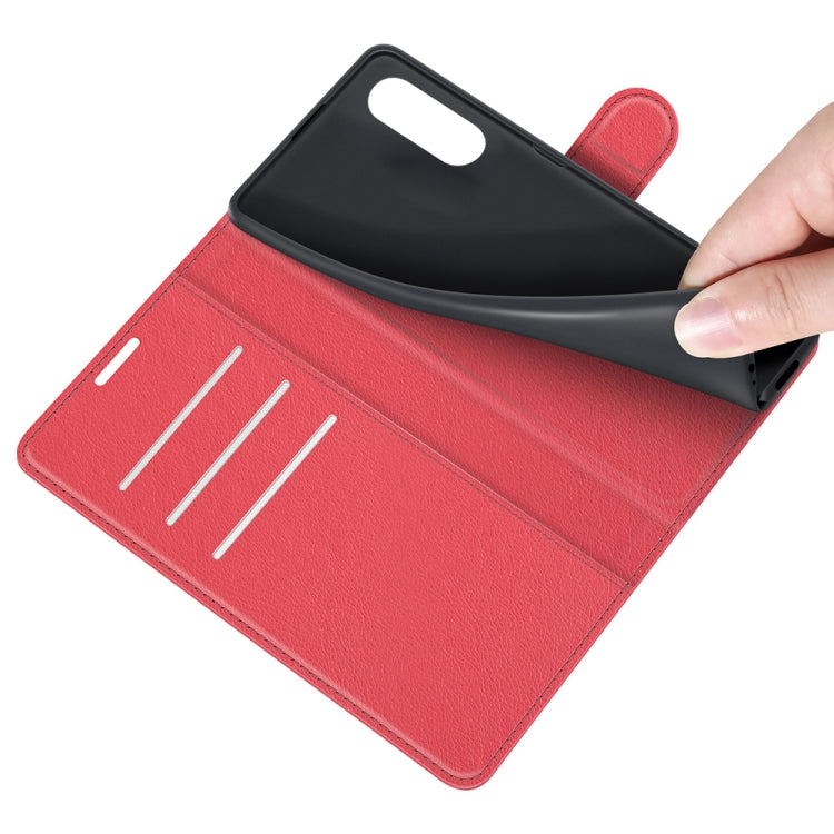 For Sony Xperia Ace II Litchi Texture Horizontal Flip Protective Case with Holder & Card Slots & Wallet
