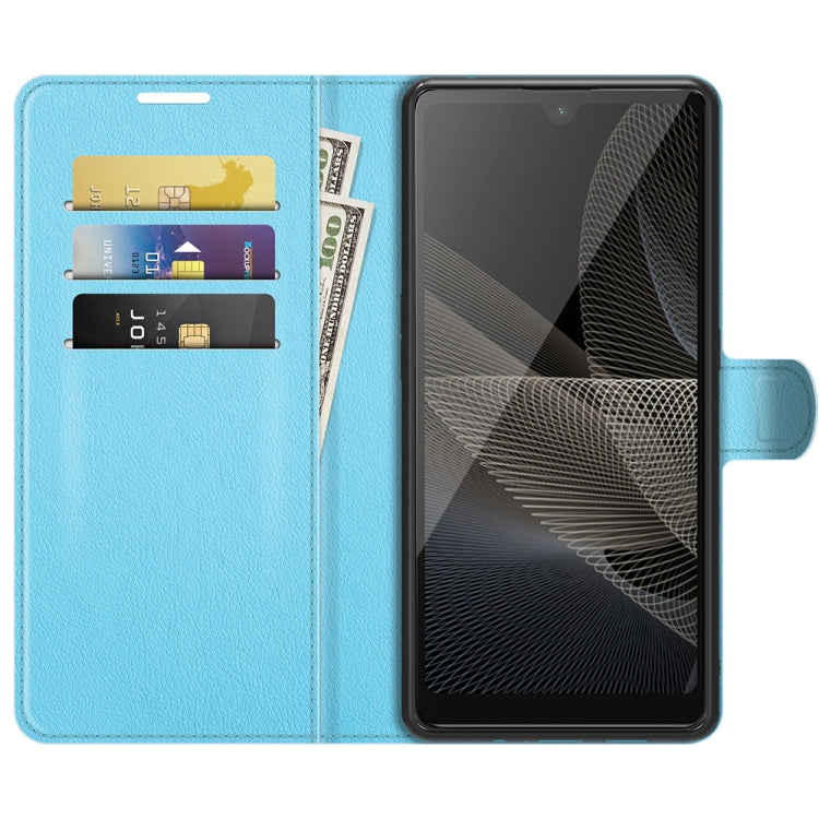 For Sony Xperia Ace II Litchi Texture Horizontal Flip Protective Case with Holder & Card Slots & Wallet