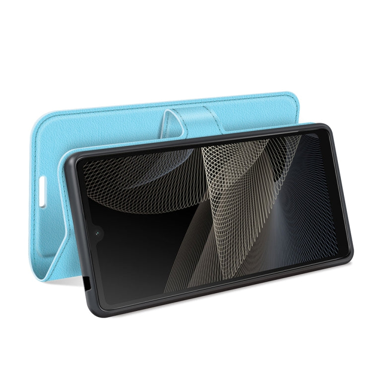 For Sony Xperia Ace II Litchi Texture Horizontal Flip Protective Case with Holder & Card Slots & Wallet