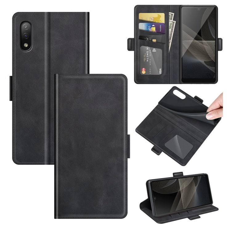 For Sony Xperia Ace II Dual-side Magnetic Buckle Horizontal Flip Leather Case with Holder & Card Slots & Wallet