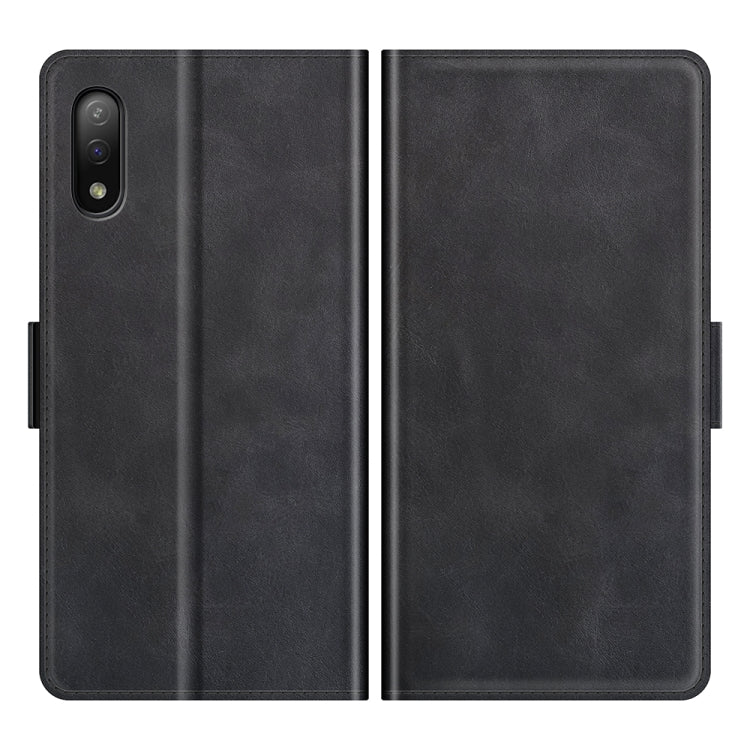 For Sony Xperia Ace II Dual-side Magnetic Buckle Horizontal Flip Leather Case with Holder & Card Slots & Wallet