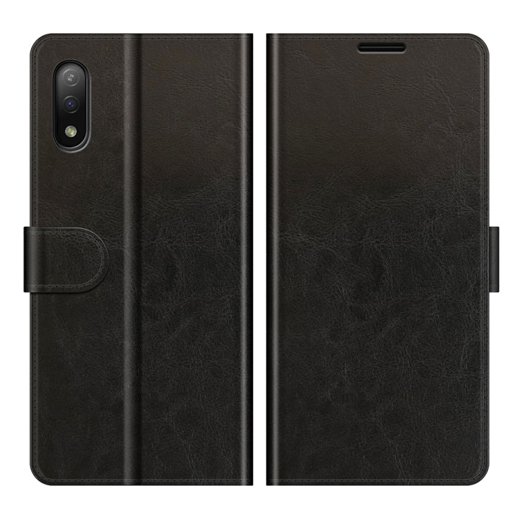 For Sony Xperia Ace II R64 Texture Single Horizontal Flip Protective Case with Holder & Card Slots & Wallet& Photo Frame