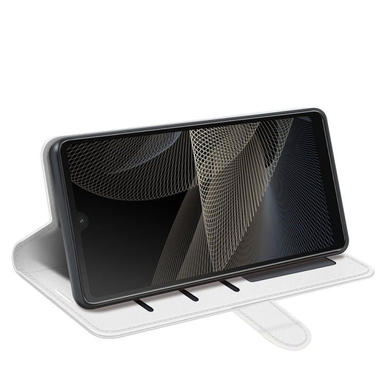 For Sony Xperia Ace II R64 Texture Single Horizontal Flip Protective Case with Holder & Card Slots & Wallet& Photo Frame