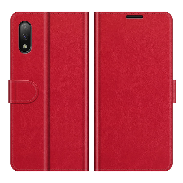 For Sony Xperia Ace II R64 Texture Single Horizontal Flip Protective Case with Holder & Card Slots & Wallet& Photo Frame