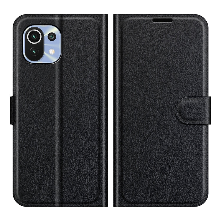 For Xiaomi Mi 11 Lite Litchi Texture Horizontal Flip Protective Case with Holder & Card Slots & Wallet