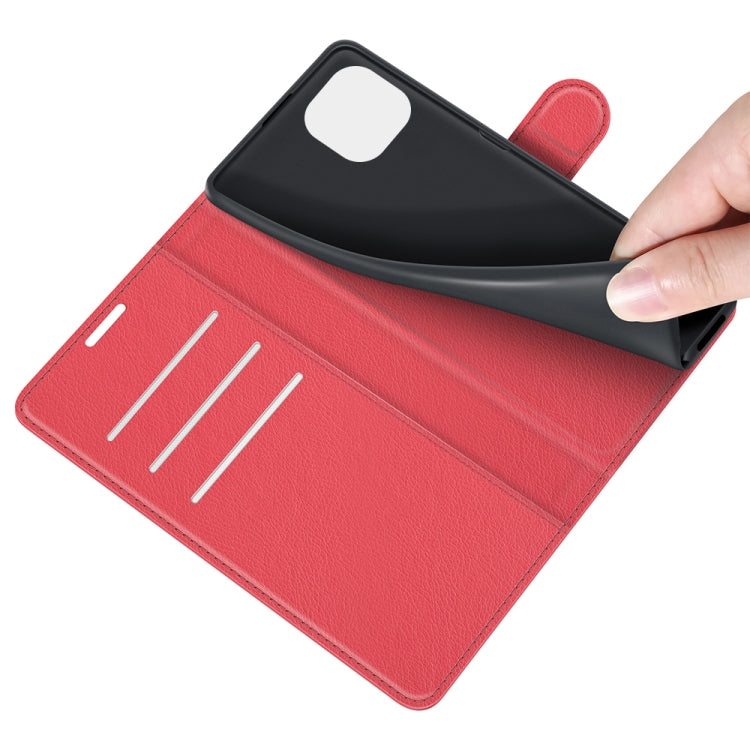 For Xiaomi Mi 11 Lite Litchi Texture Horizontal Flip Protective Case with Holder & Card Slots & Wallet