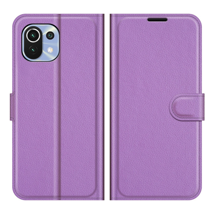 For Xiaomi Mi 11 Lite Litchi Texture Horizontal Flip Protective Case with Holder & Card Slots & Wallet