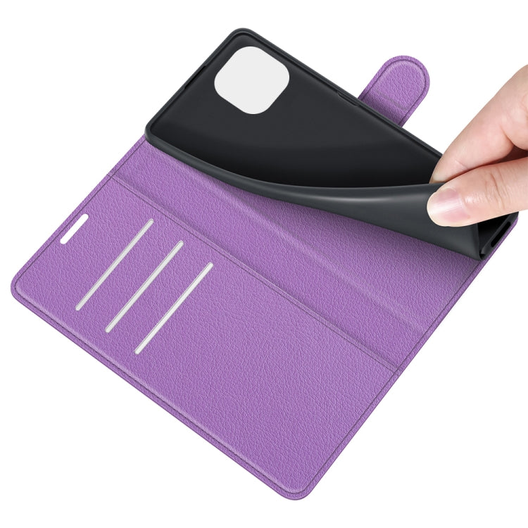 For Xiaomi Mi 11 Lite Litchi Texture Horizontal Flip Protective Case with Holder & Card Slots & Wallet