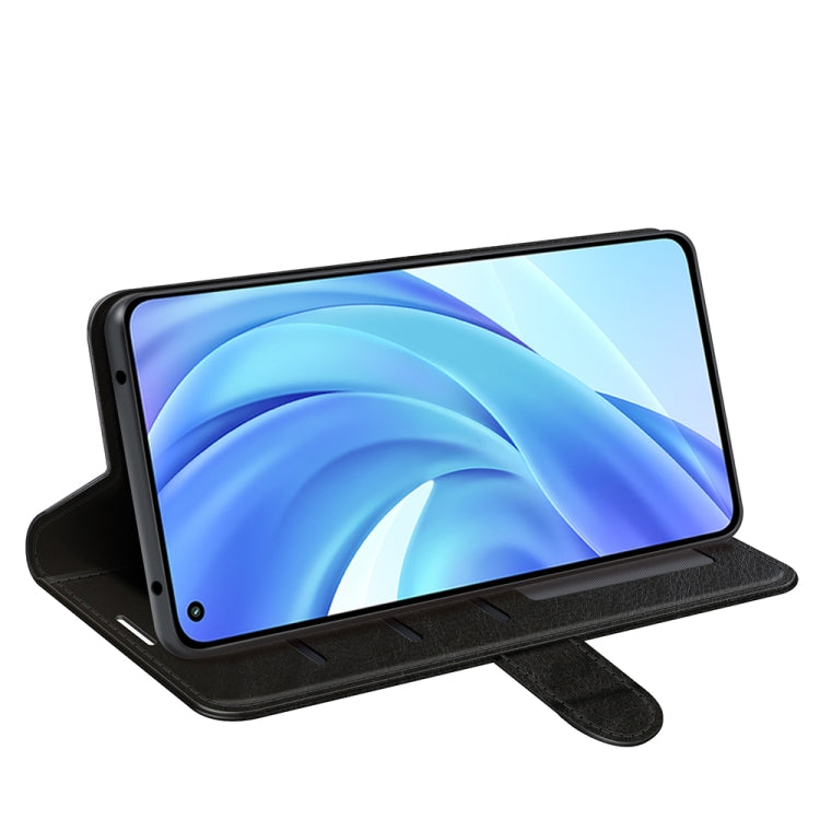 For Xiaomi Mi 11 Lite R64 Texture Single Horizontal Flip Protective Case with Holder & Card Slots & Wallet& Photo Frame