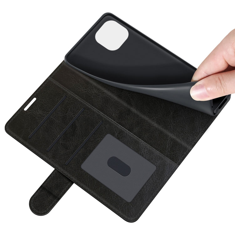 For Xiaomi Mi 11 Lite R64 Texture Single Horizontal Flip Protective Case with Holder & Card Slots & Wallet& Photo Frame