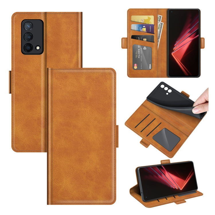 For OPPO K9 Dual-side Magnetic Buckle Horizontal Flip Leather Case with Holder & Card Slots & Wallet