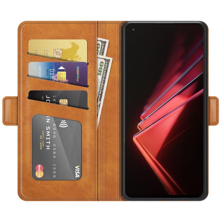 For OPPO K9 Dual-side Magnetic Buckle Horizontal Flip Leather Case with Holder & Card Slots & Wallet