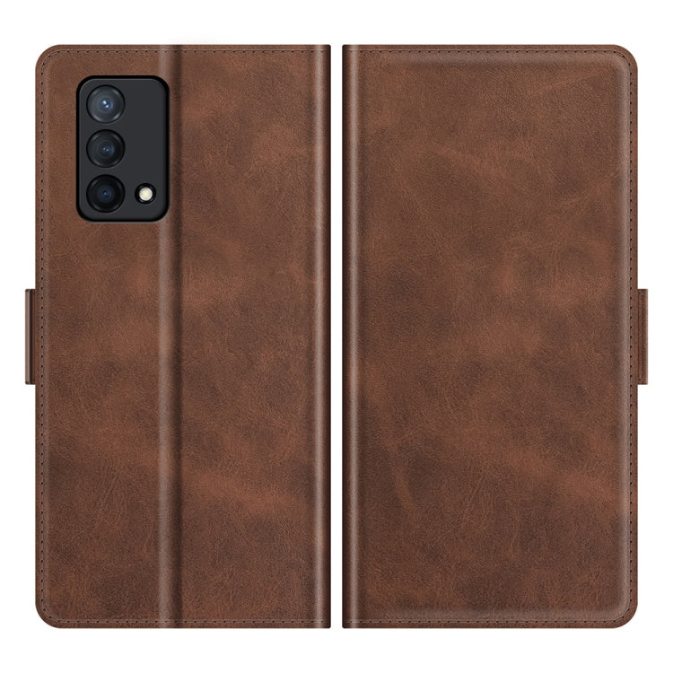 For OPPO K9 Dual-side Magnetic Buckle Horizontal Flip Leather Case with Holder & Card Slots & Wallet