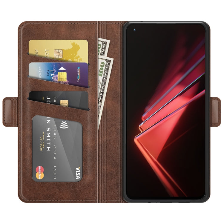 For OPPO K9 Dual-side Magnetic Buckle Horizontal Flip Leather Case with Holder & Card Slots & Wallet