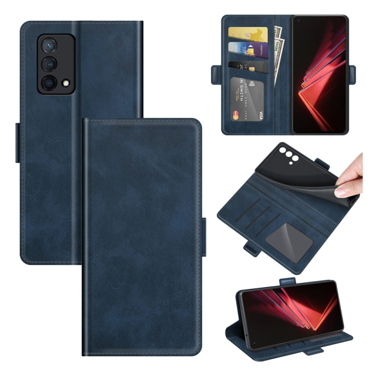 For OPPO K9 Dual-side Magnetic Buckle Horizontal Flip Leather Case with Holder & Card Slots & Wallet