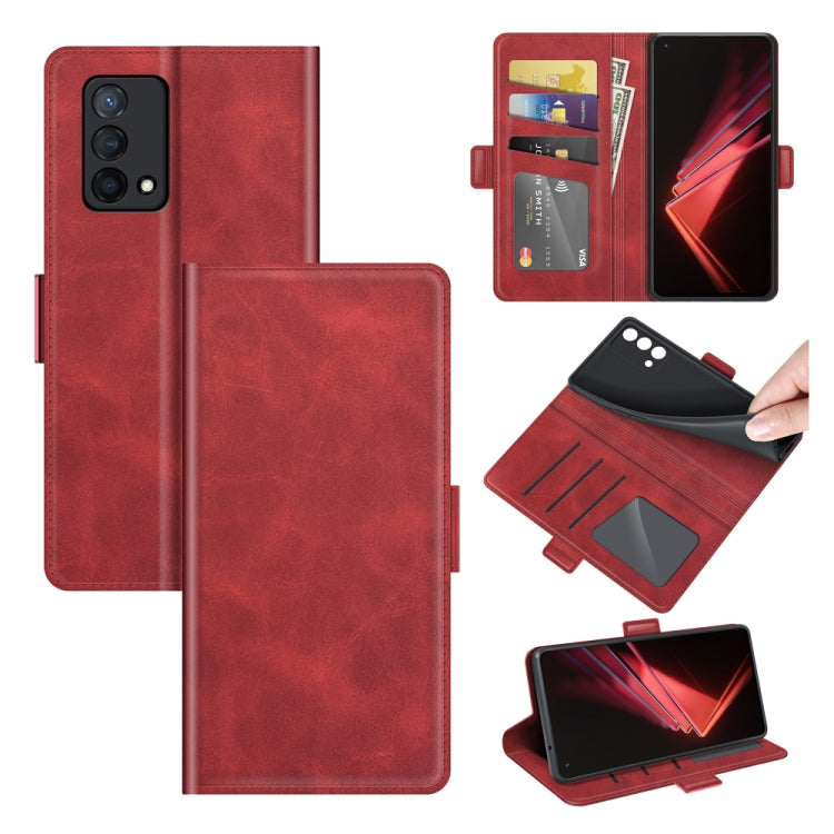 For OPPO K9 Dual-side Magnetic Buckle Horizontal Flip Leather Case with Holder & Card Slots & Wallet