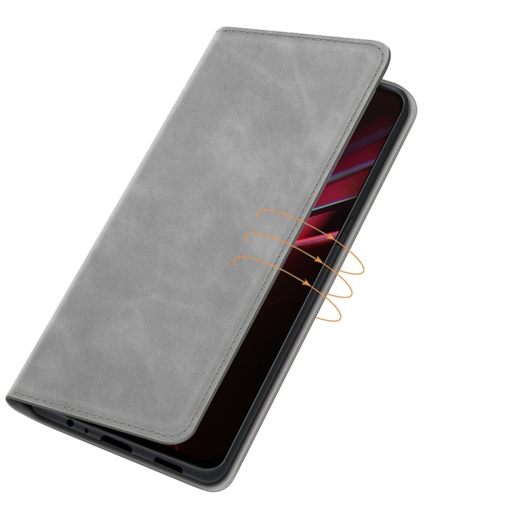 For OPPO K9 Retro-skin Business Magnetic Suction Leather Case with Holder & Card Slots & Wallet