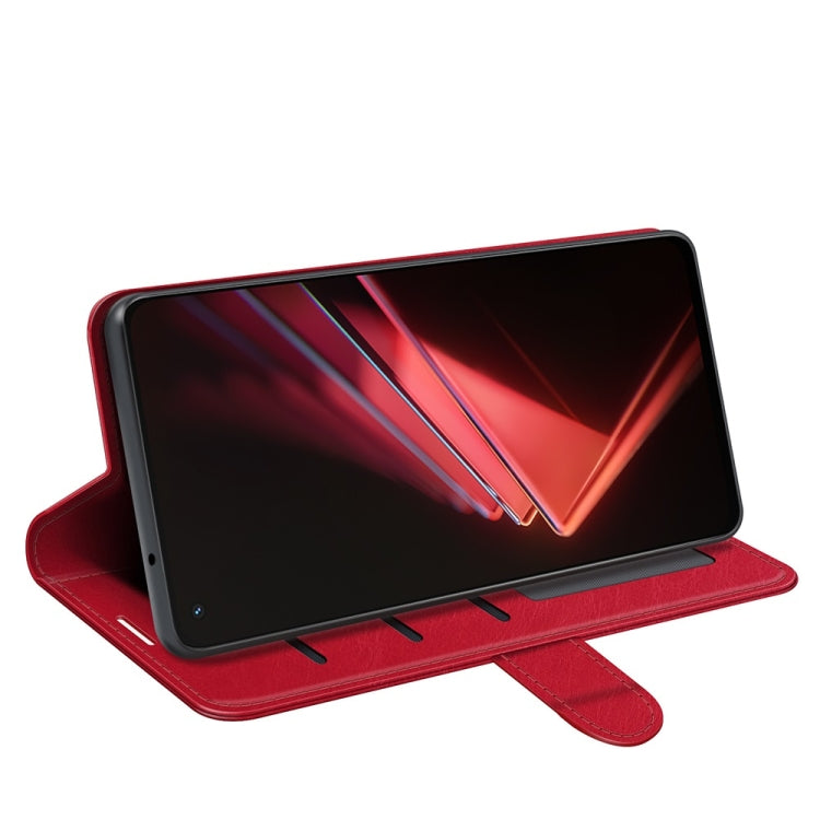 For OPPO K9 R64 Texture Single Horizontal Flip Protective Case with Holder & Card Slots & Wallet& Photo Frame