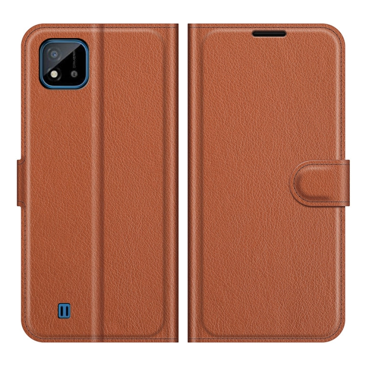For OPPO Realme C11 2021 Litchi Texture Horizontal Flip Protective Case with Holder & Card Slots & Wallet